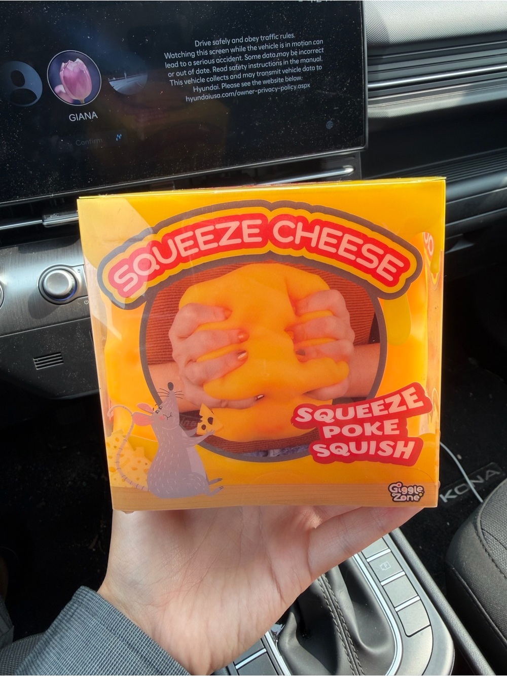 Squeeze Cheese Poke Squish Stress Toy - Sunny Days
